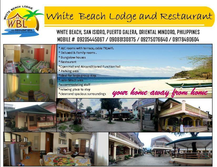 White Beach Lodge And Restaurant Puerto Galera Kültér fotó